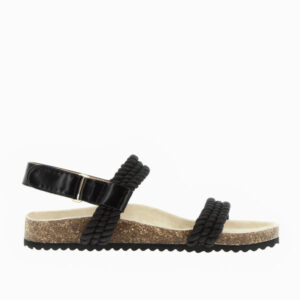 Hortense sandals with black rope straps