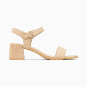 Laurie beige heeled sandals