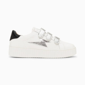 Marilou white storm sneakers with silver velcro