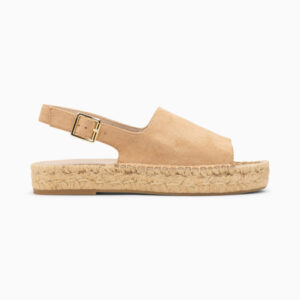 Marjolaine beige sandals with espadrille sole