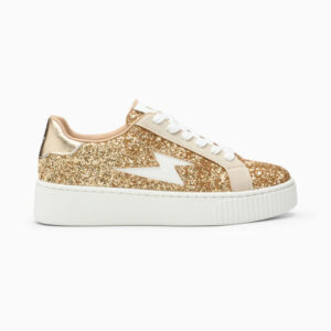 Pearl glittery gold storm sneakers