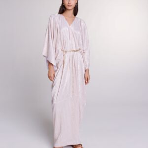 Robe longue à ceinture