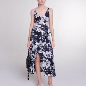 Robe longue ajourée