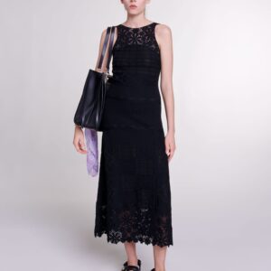 Robe longue en crochet