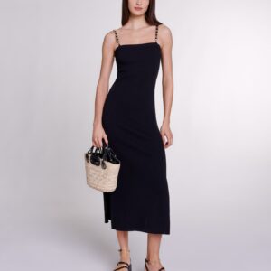 Robe longue en maille