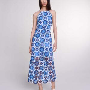 Robe tricolore en crochet