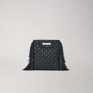 Sac M mini en cuir matelassé à studs