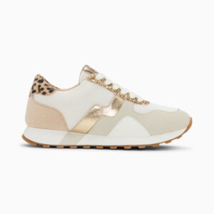 Tessy gold sneakers with running sole