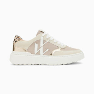 Valentine beige monogram sneakers