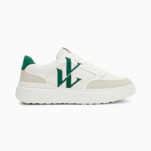 Valentine green monogram sneakers