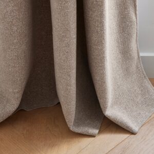Blizzar beige granite silver eyelet curtain