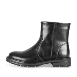 Bottines NOIR Fille motif Uni Fermeture éclair