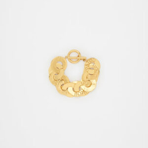 Coin bracelet in gold-plated brass - Gold - One Size