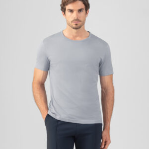 Crew Neck T-Shirt Eyelet Edition: Glacial Blue