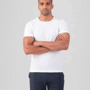 Crew Neck T-Shirt Eyelet Edition: White