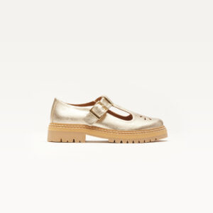 Derbies Romane Ajourée - Champagne grained leather