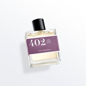 Eau de parfum 402 with vanilla, caramel and sandalwood