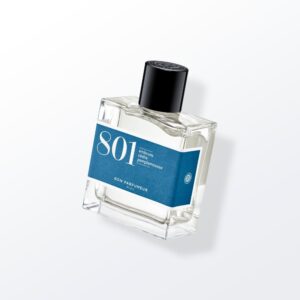 Eau de parfum 801 with sea spray, cedar and grapefruit