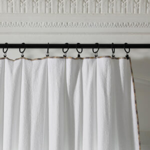 Ghaby white panel curtain