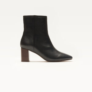 Heeled ankle boots Brune - Black leather