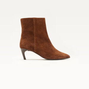 Heeled ankle boots Dolores - Brown suede