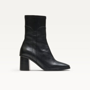 Heeled boots Frida - Black leather