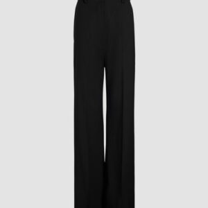 Iconic long trousers in organic cotton gabardine - Black - 44