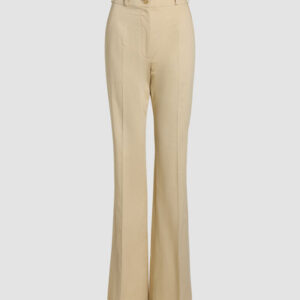 Iconic long trousers in organic cotton - Winter White - 44