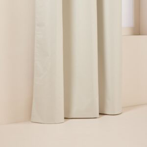 Isisse ivory blackout pencil pleat curtain