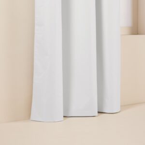 Isisse white blackout pencil pleat curtain