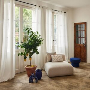 Janina white silver eyelet curtain