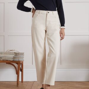 Jean mom femme Claire - coton biologique, délavage écoresponsable