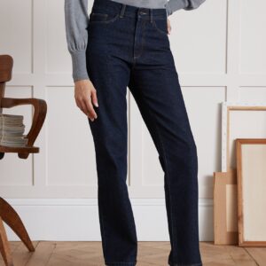 Jean relax femme Camille - coton biologique, délavage écoresponsable