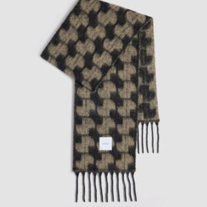 JP scarf in baby alpaca blend - Black Chestnut - One Size