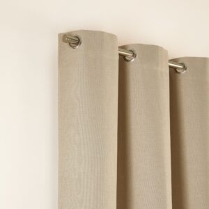 Lina natural blackout eyelet curtain