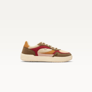 Low-top sneakers Axelle - Khaki Burgundy cream