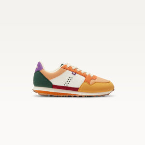 Low-top trainers Gabrielle - Mustard peach orange