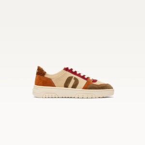 Low-top trainers Nora - Khaki cognac cream