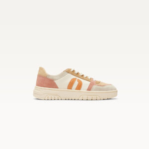 Low-top trainers Nora - Light grey light pink and cream