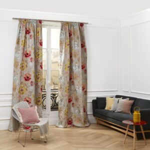 Magellan multicolor pencil pleat curtain