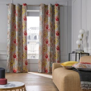 Magellan multicolor silver eyelet curtain