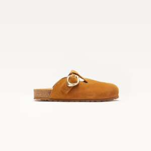 Matilda Mules - Beige suede