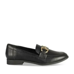Mocassins NOIR Femme motif Uni A enfiler