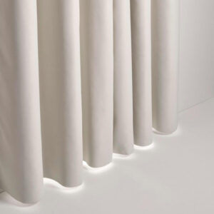 Night white blackout eyelet curtain