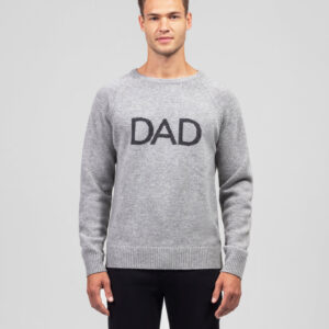 Nordic Wool Sweater "DAD": Heather Grey