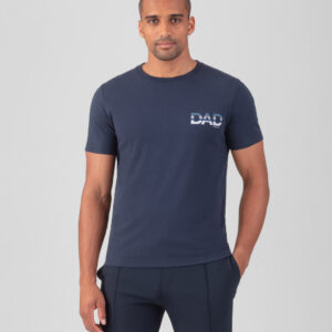 Organic Cotton T-Shirt "DAD": Navy