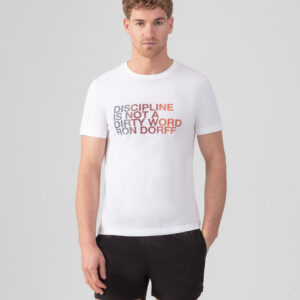 Organic Cotton T-Shirt "DISCIPLINE": Optic White