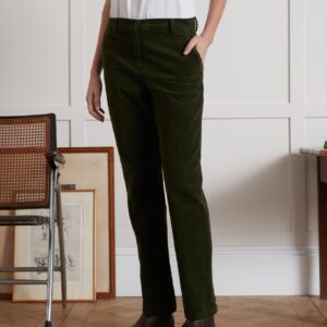 Pantalon chino velours femme