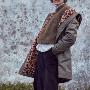 Parka mi-longue femme doublée imitation fourrure