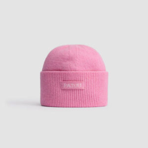 Patou beanie in sustainable wool and cashmere - Rosebloom Pink - One Size